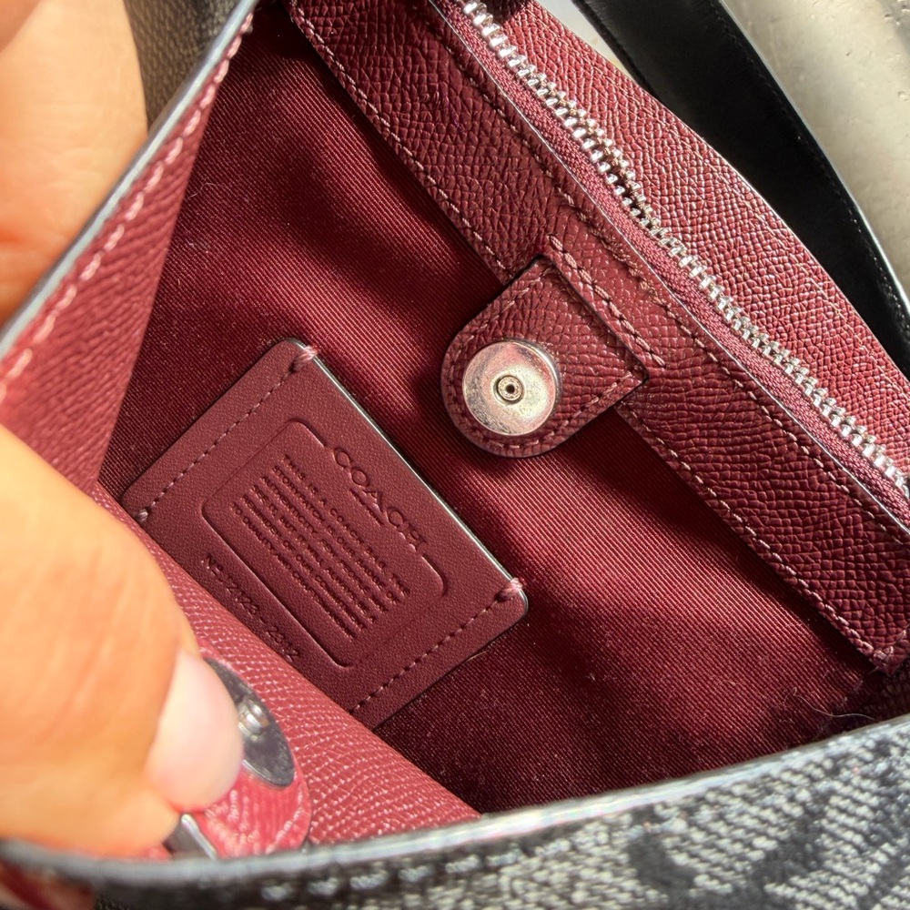 Coach Black Signature Bucket Bag - Picture 11 of 12